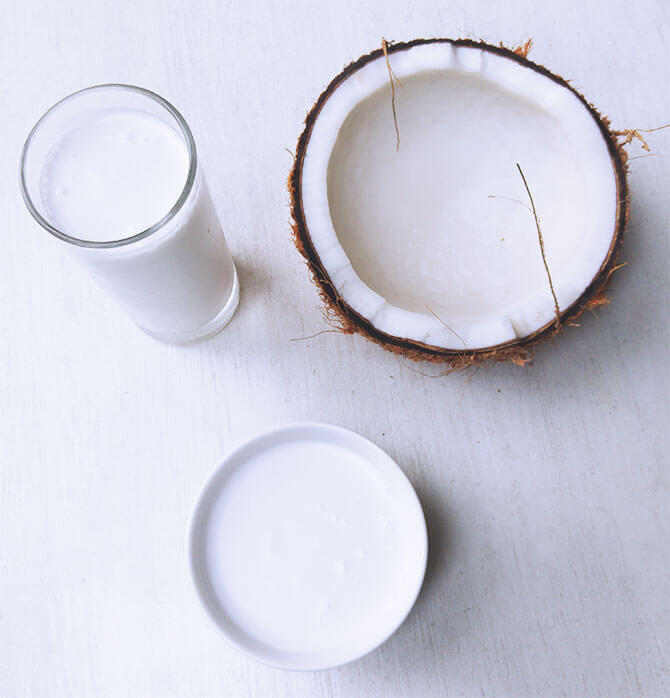 Coconut milk and coconut cream