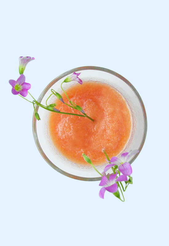 Papaya smoothie with fresh coconut water