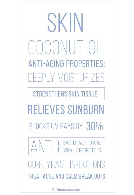 Coconut oil uses for skin
