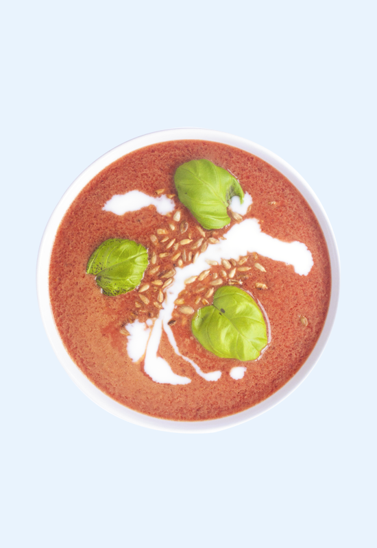 roasted beet coconut cream soup